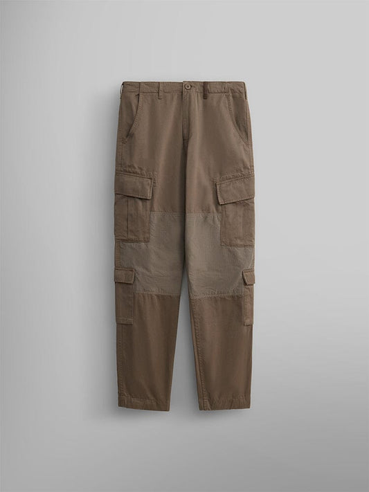 Alpha Industries ACU Pant Coyote Brown, utility pockets, contrasting nylon knee patches.