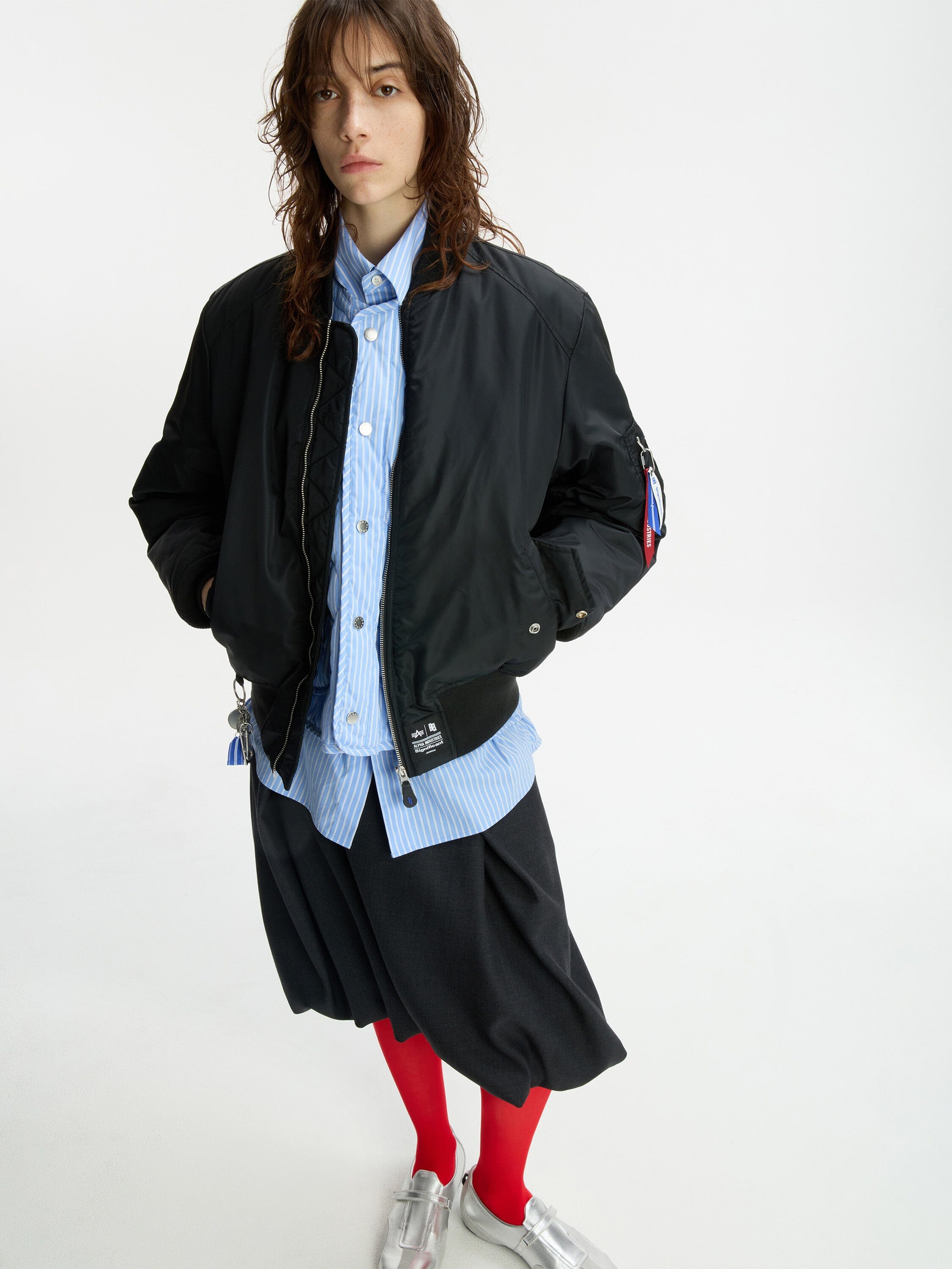 ADER ERROR SIGNIFICANT X ALPHA MA-1 LINER VEST BOMBER JACKET