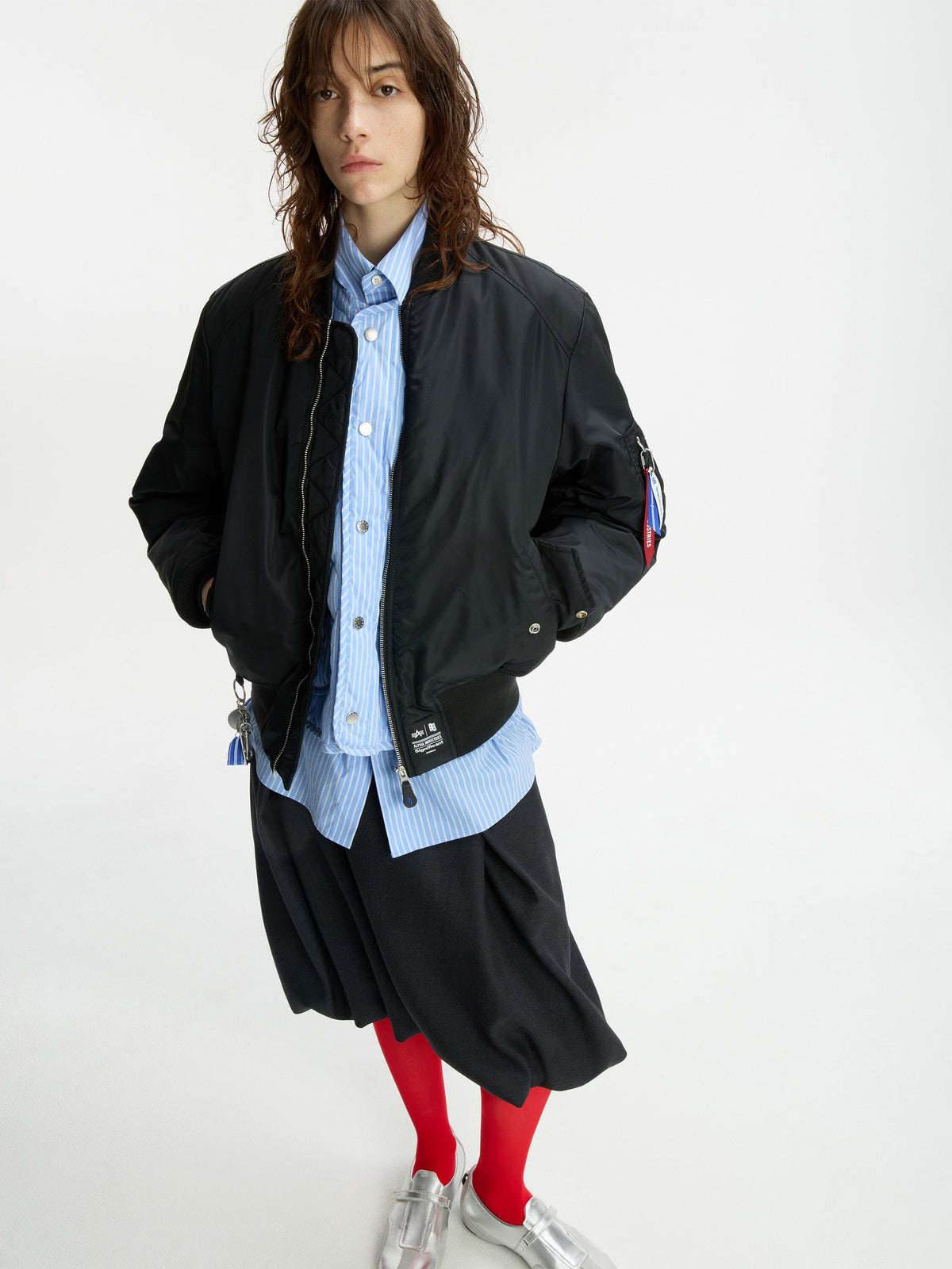 ADER ERROR SIGNIFICANT X ALPHA MA-1 LINER VEST BOMBER JACKET (BLACK) OUTERWEAR Alpha Industries 
