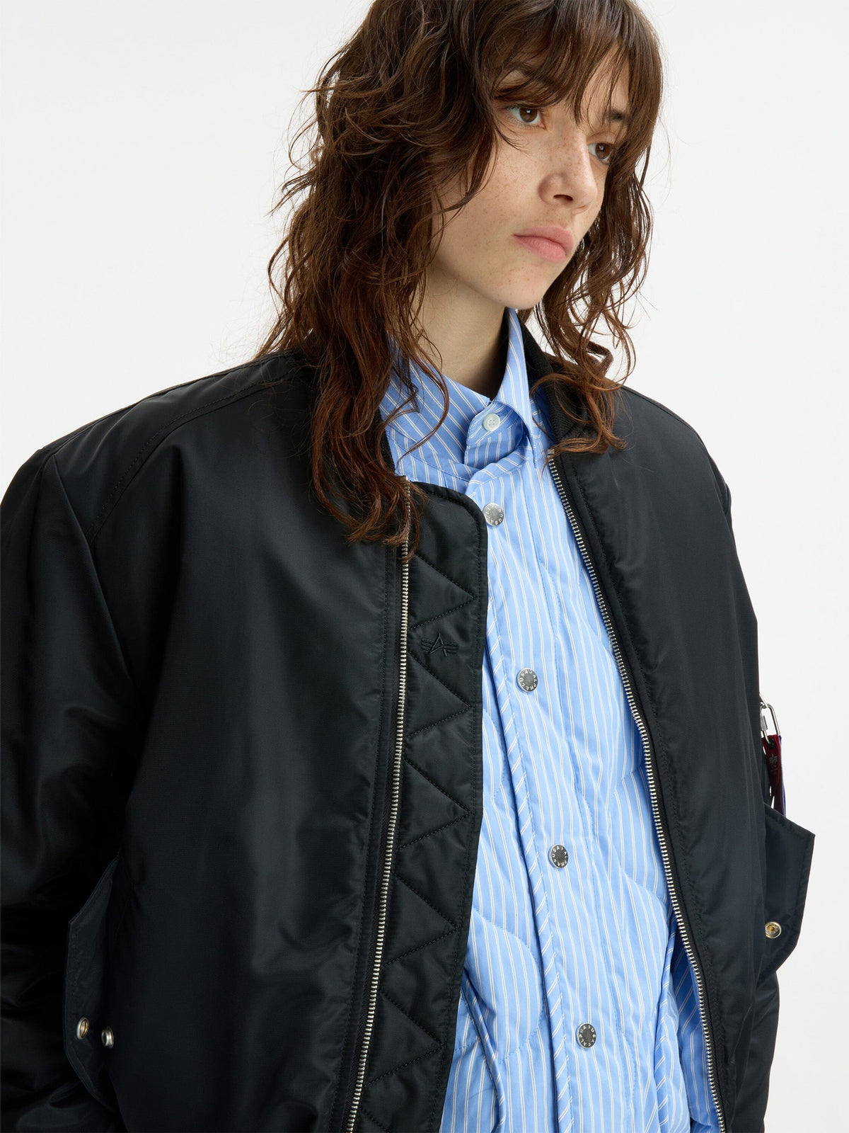 ADER ERROR SIGNIFICANT X ALPHA MA-1 LINER VEST BOMBER JACKET (BLACK) OUTERWEAR Alpha Industries 