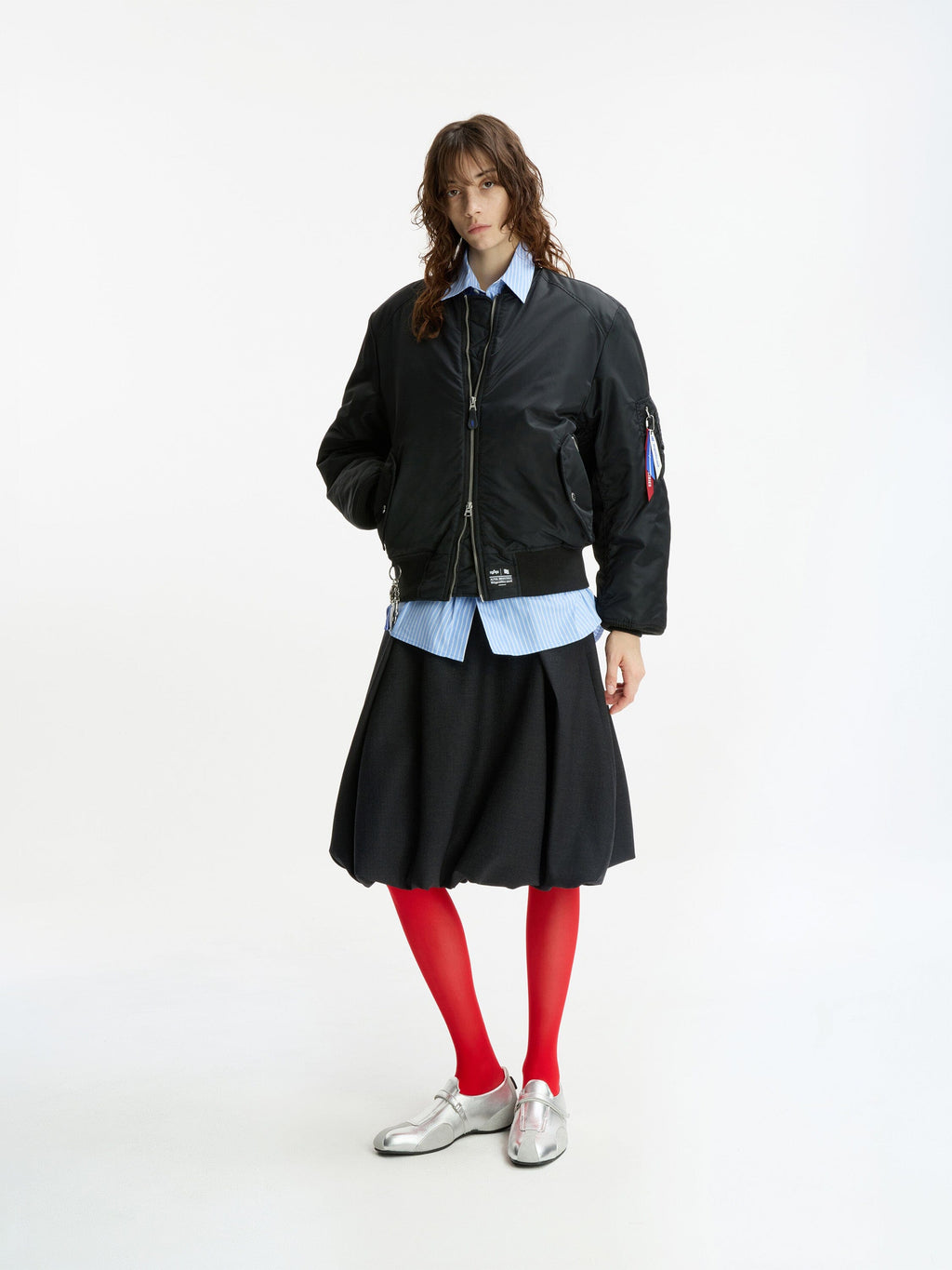 ADER ERROR SIGNIFICANT X ALPHA MA-1 LINER VEST BOMBER JACKET (BLACK) OUTERWEAR Alpha Industries 