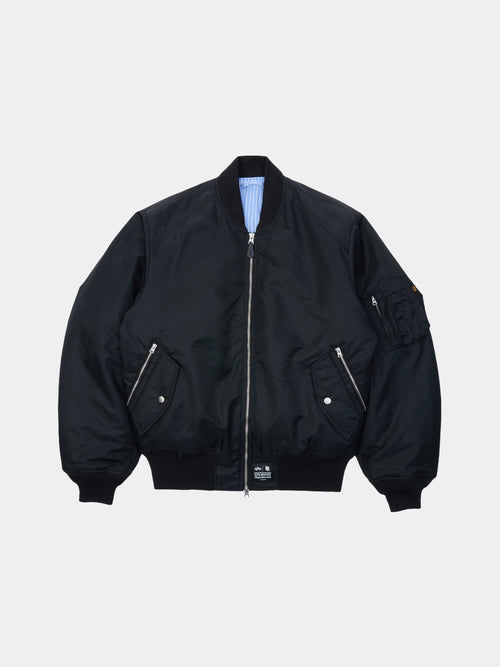 ADER ERROR SIGNIFICANT X ALPHA MA-1 LINER VEST BOMBER JACKET (BLACK) OUTERWEAR Alpha Industries BLACK XXS 