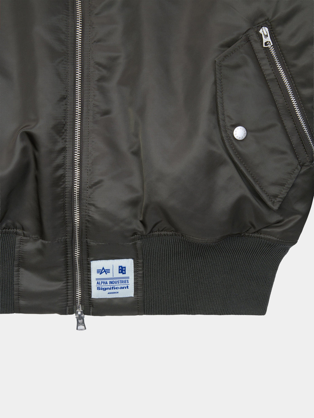 ADER ERROR SIGNIFICANT X ALPHA MA-1 LINER VEST BOMBER JACKET (KHAKI) OUTERWEAR Alpha Industries 
