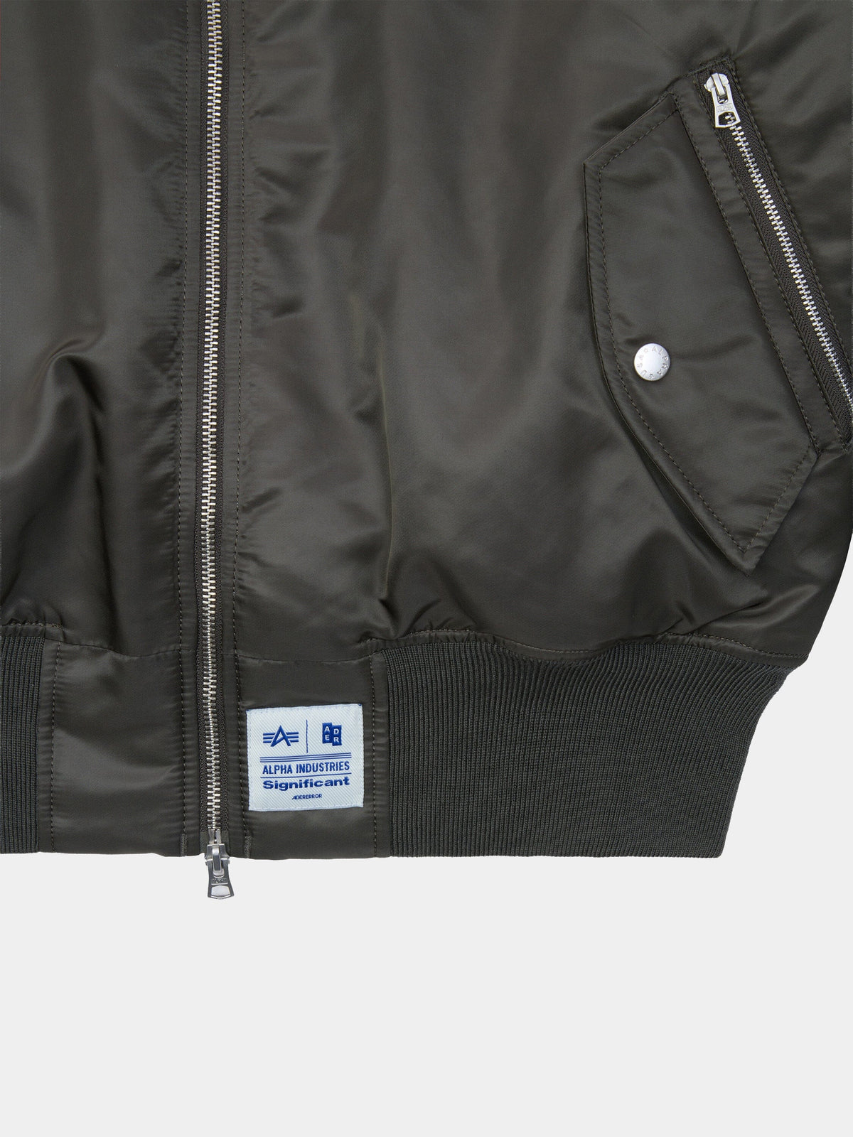 ADER ERROR SIGNIFICANT X ALPHA MA-1 LINER VEST BOMBER JACKET (KHAKI) OUTERWEAR Alpha Industries 