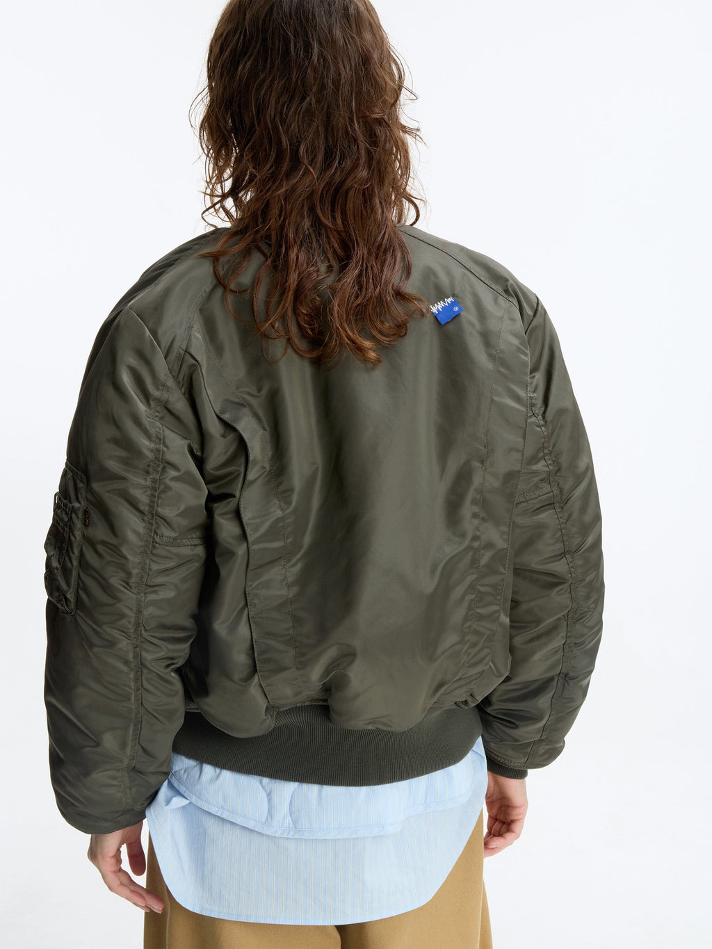 ADER ERROR SIGNIFICANT X ALPHA MA-1 LINER VEST BOMBER JACKET (KHAKI) OUTERWEAR Alpha Industries 