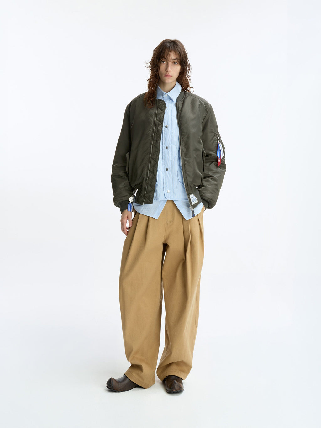 ADER ERROR SIGNIFICANT X ALPHA MA-1 LINER VEST BOMBER JACKET (KHAKI) OUTERWEAR Alpha Industries 