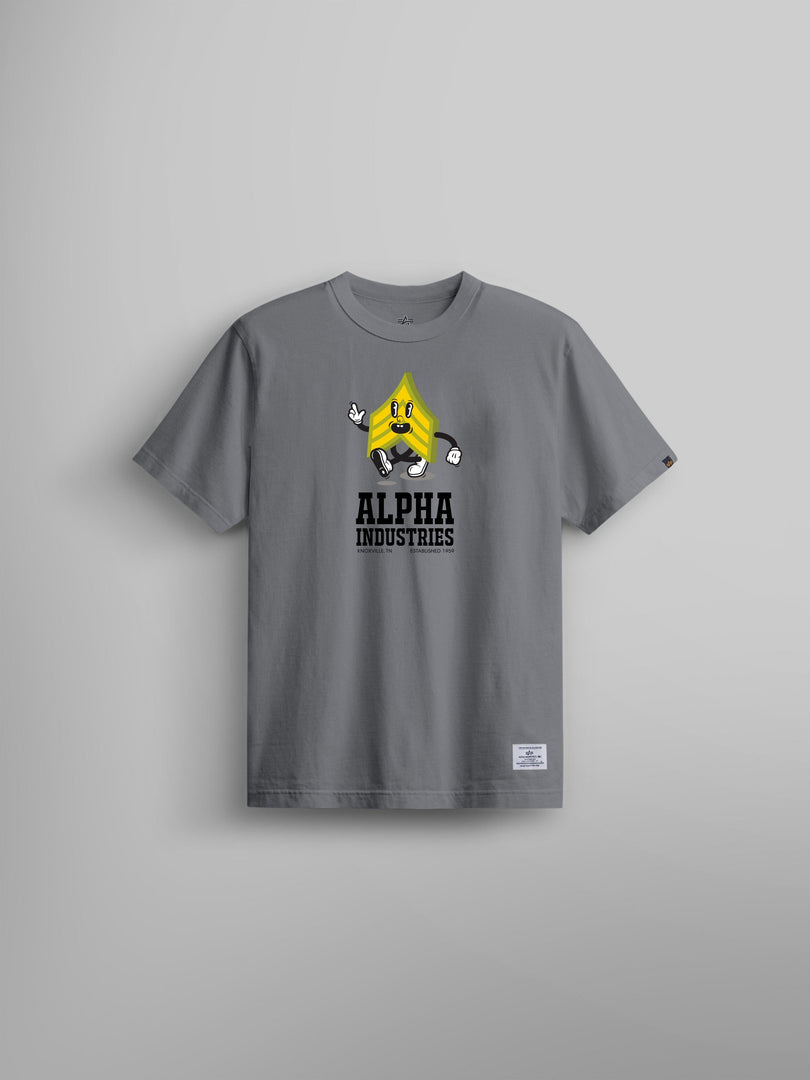 ALPHA BADGE TEE TOP Alpha Industries AIRCRAFT GRAY 2XL 