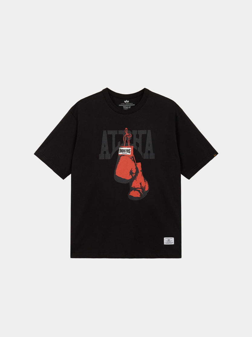 ALPHA BOXER TEE TOP Alpha Industries BLACK XS 