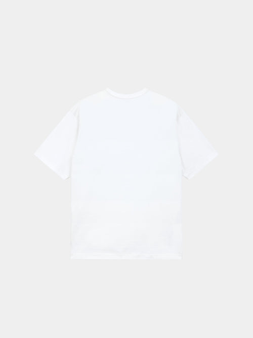 Alpha Caution Tape Tee by Alpha Industries, plain white short-sleeve graphic t-shirt.