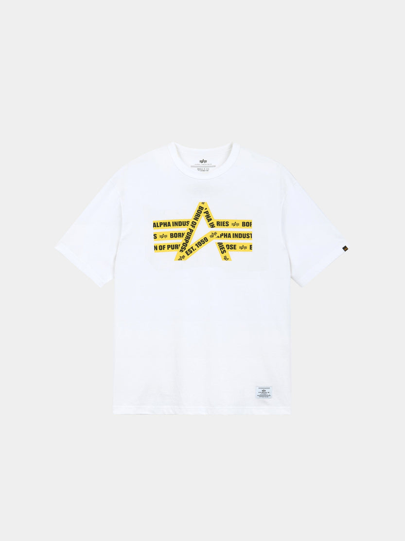 ALPHA CAUTION TAPE TEE TOP Alpha Industries 