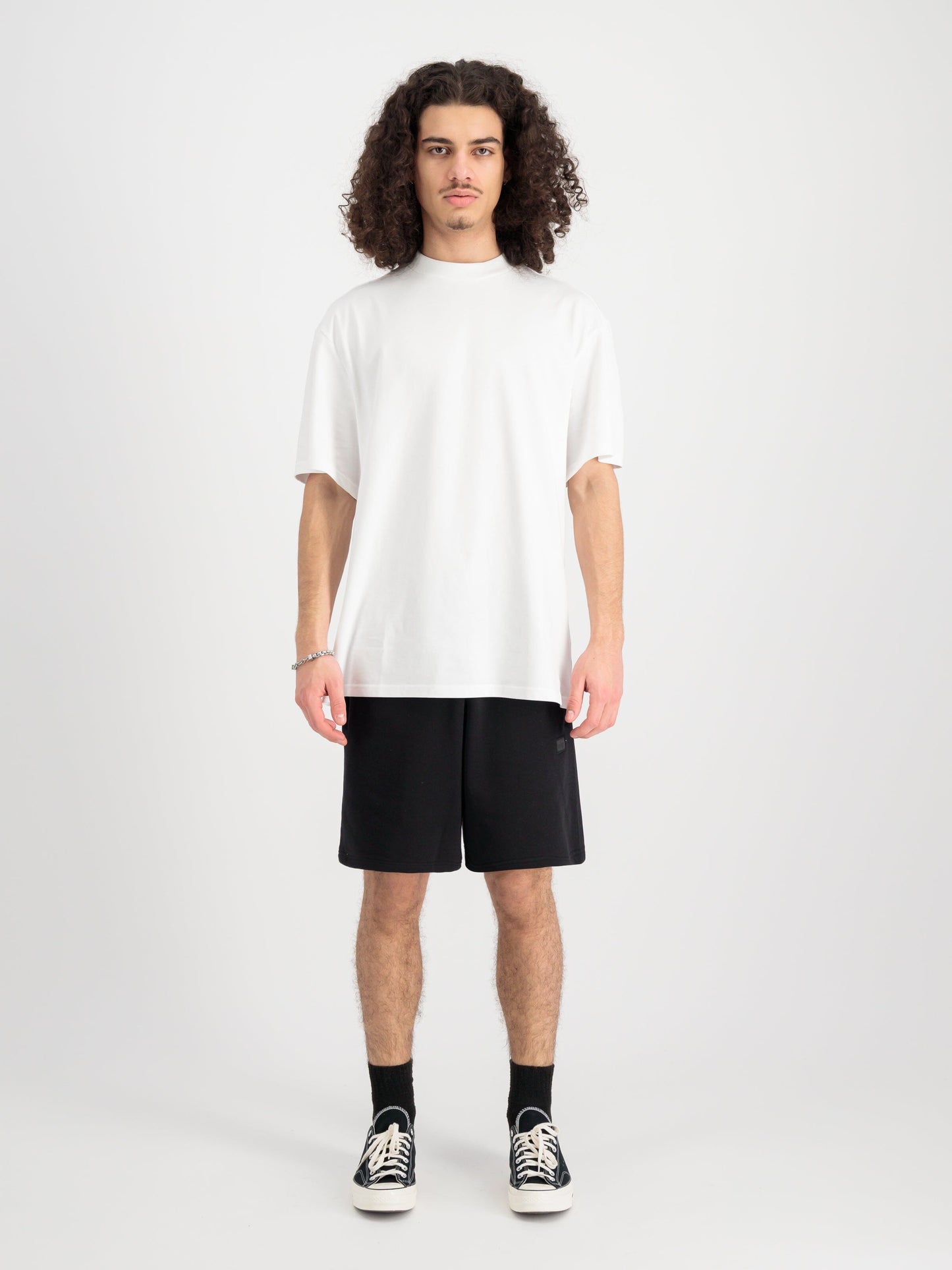 Alpha Industries Alpha Essential Relaxed Short, white, cotton blend.