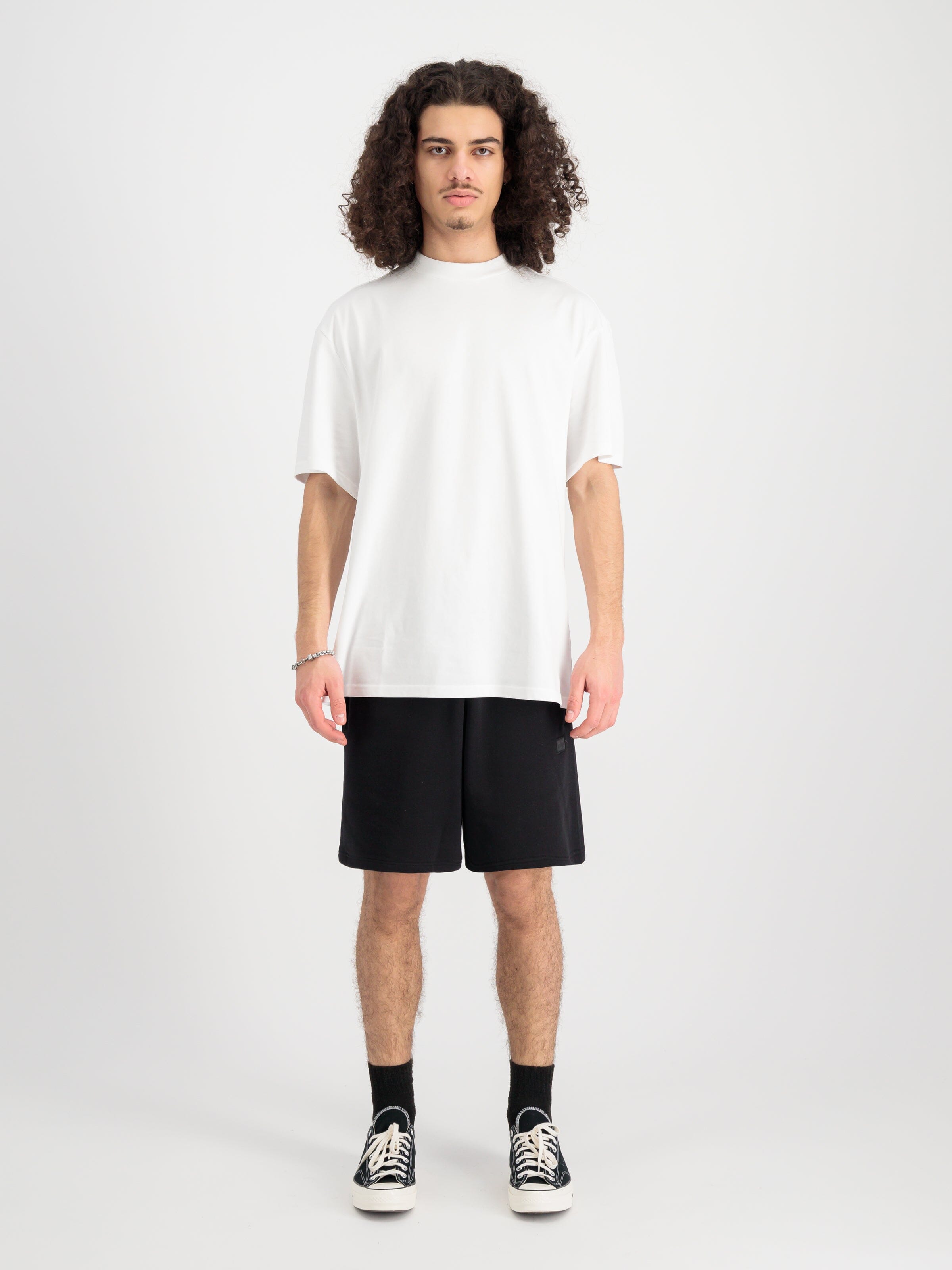 Alpha Industries Alpha Essential Relaxed Short, white, cotton blend.