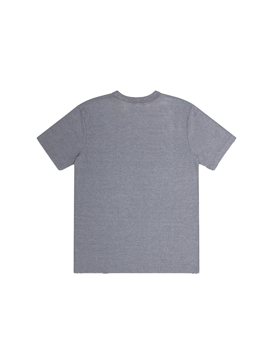 Alpha Light Bulb Tee by Alpha Industries, gray short-sleeve graphic tee with Alpha embroidery and light bulb pencil effect.