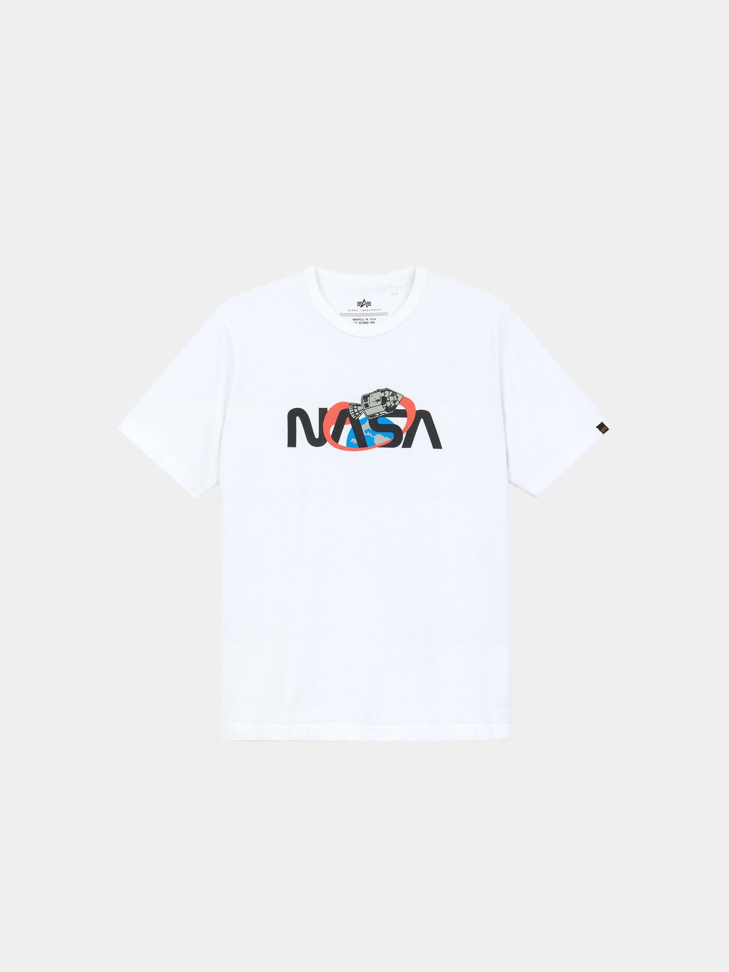 ALPHA NASA SPACE TEE TOP Alpha Industries WHITE S 