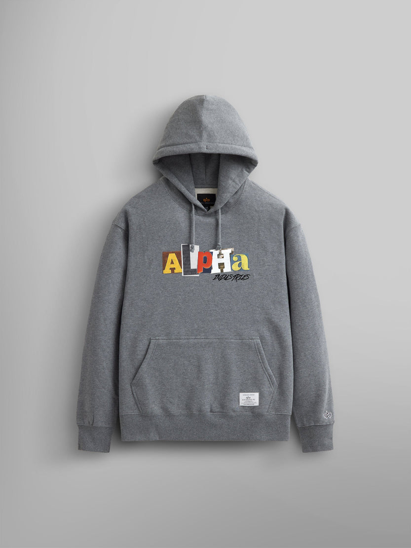 ALPHA RANSOM HOODIE TOP Alpha Industries MEDIUM CHARCOAL HEATHER 2XL 