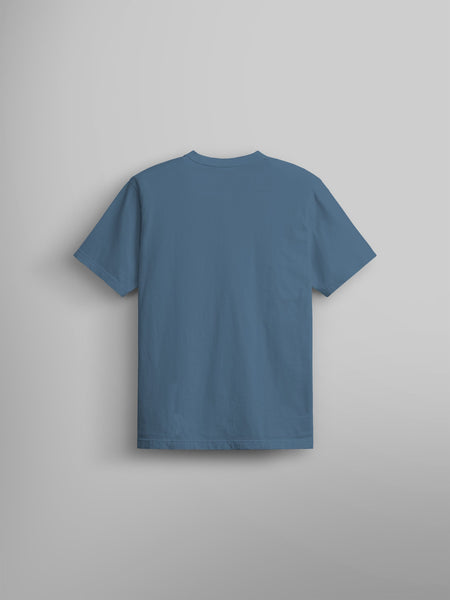 Alpha Ransom Tee by Alpha Industries, plain blue, no visible logos or graphics.