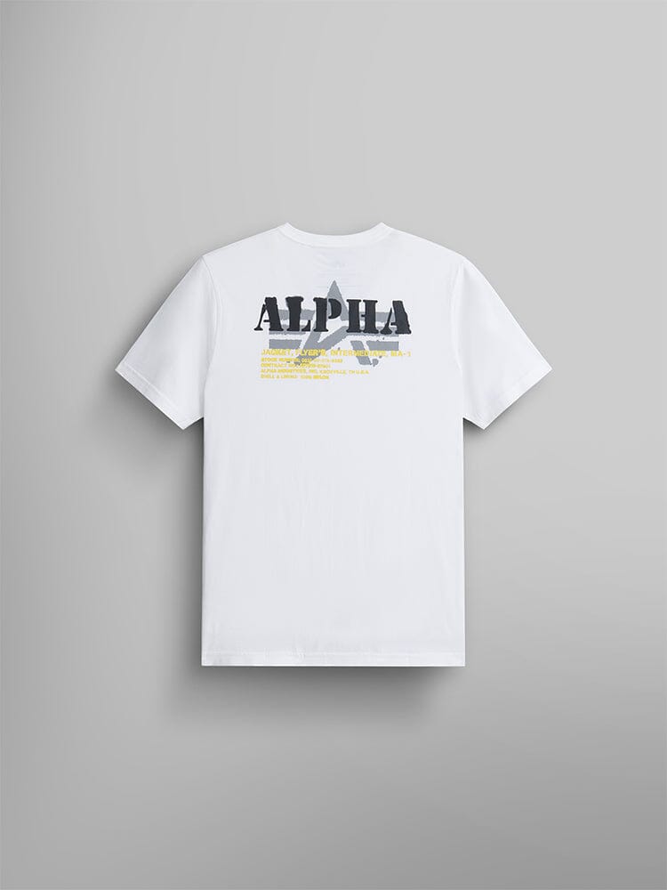 ALPHA STENCIL TEE TOP Alpha Industries 