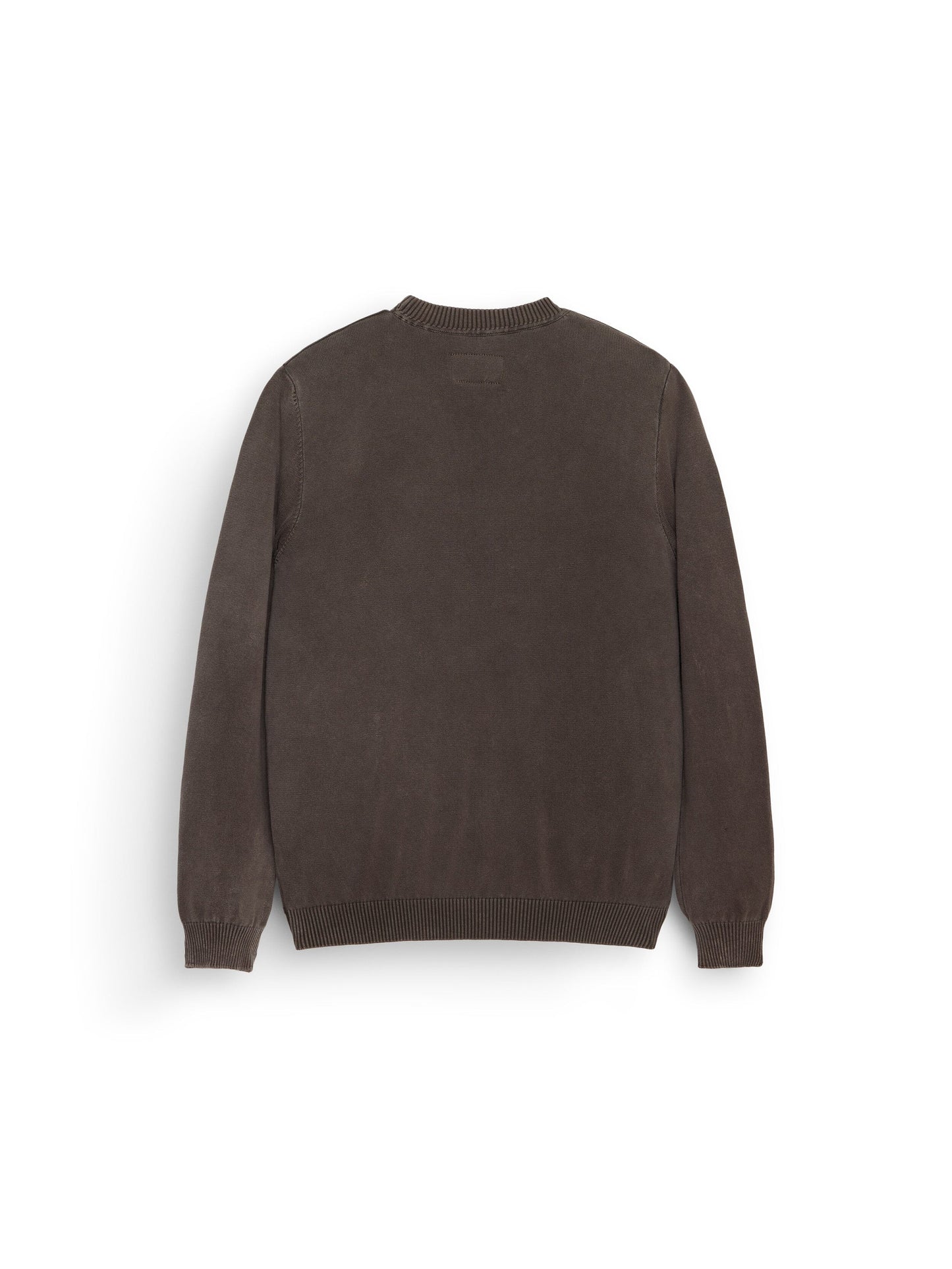 Alpha Sweater by Alpha Industries, brown crewneck with long sleeves.