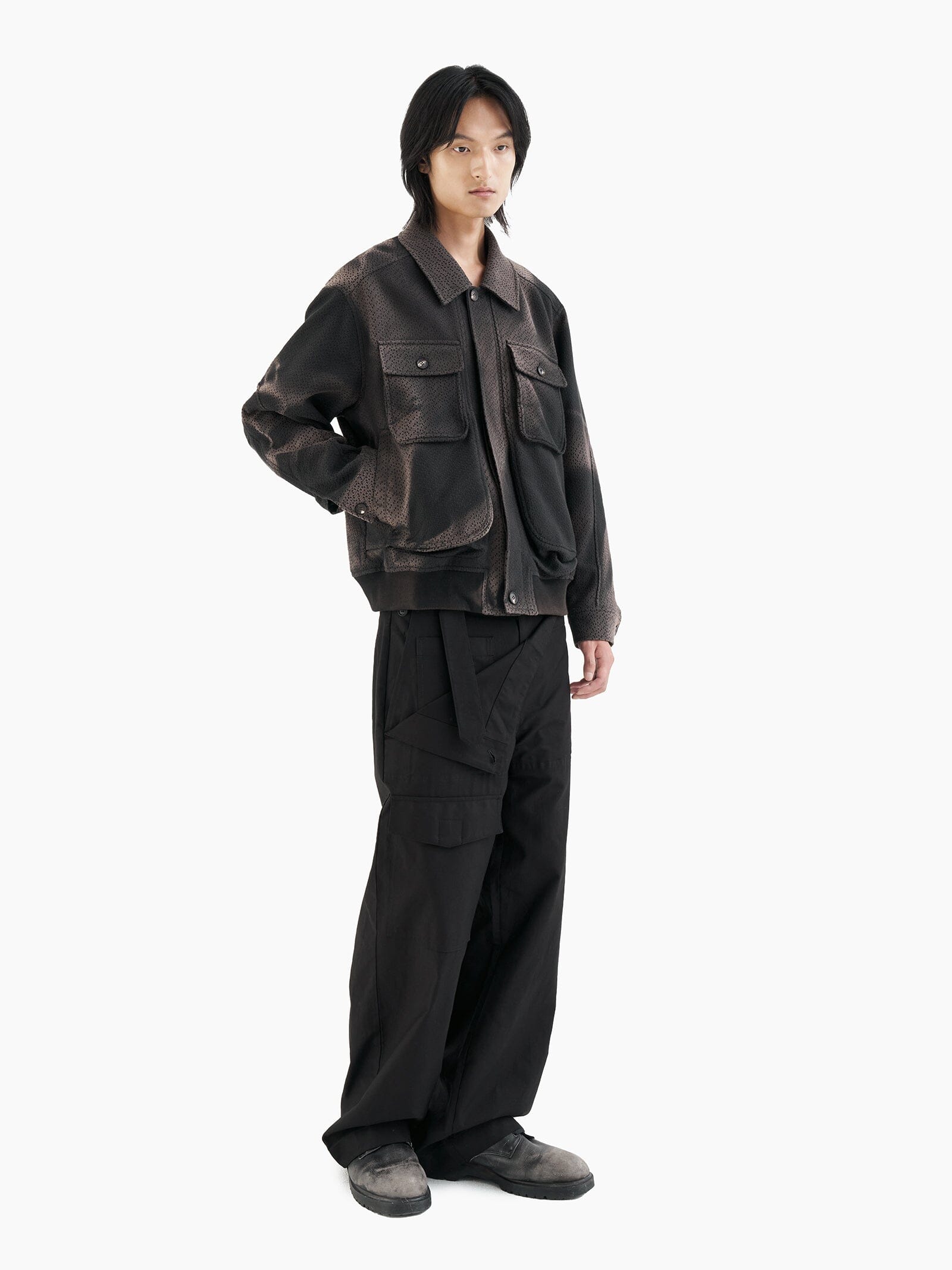 ALPHA X JIYONGKIM DOUBLE FRONT TROUSERS COLLAB Alpha Industries 