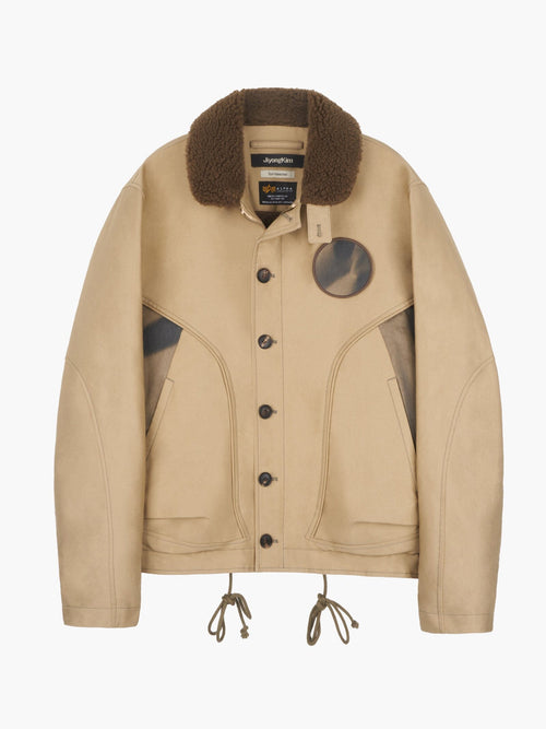 ALPHA X JIYONGKIM SUN-BLEACHED DECK JACKET COLLAB Alpha Industries GREEN S 