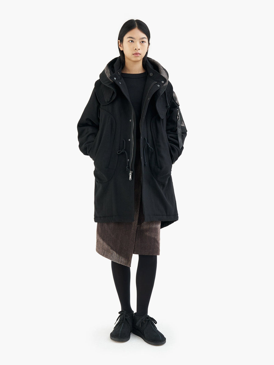 ALPHA X JIYONGKIM SUN-BLEACHED FISHTAIL COAT COLLAB Alpha Industries 