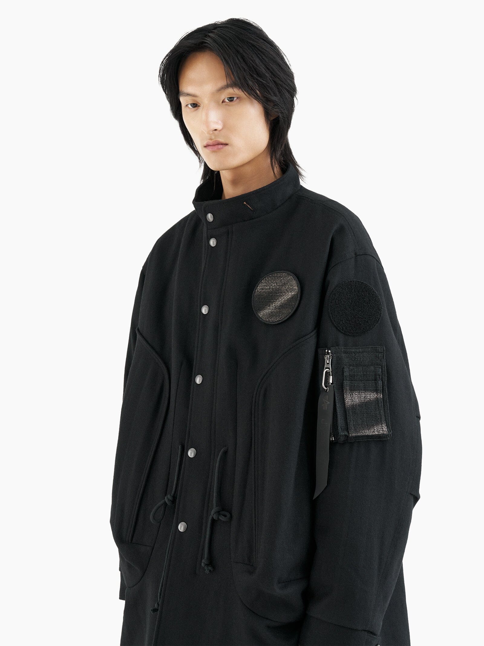 ALPHA X JIYONGKIM SUN-BLEACHED FISHTAIL COAT COLLAB Alpha Industries 