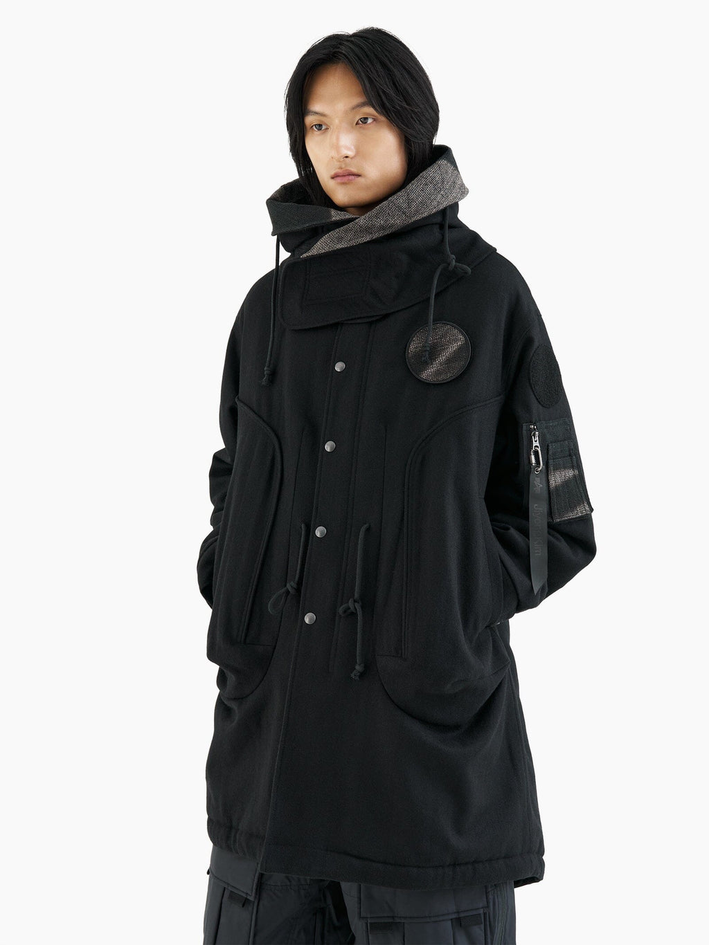 ALPHA X JIYONGKIM SUN-BLEACHED FISHTAIL COAT COLLAB Alpha Industries 