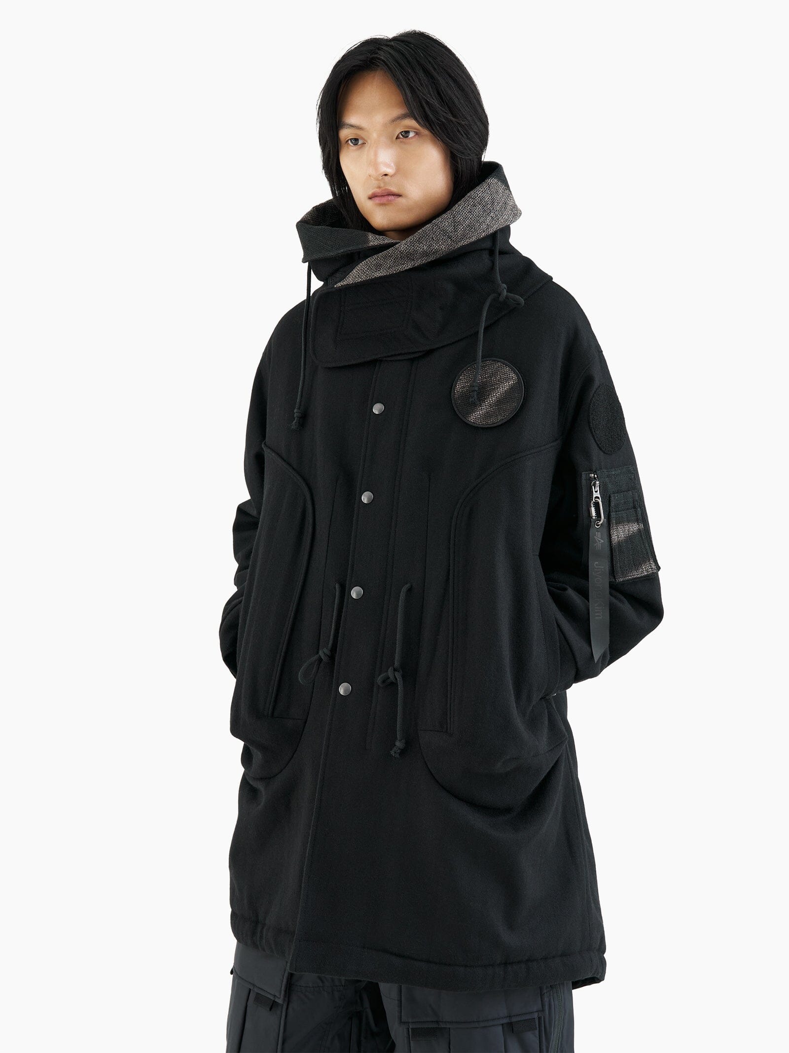 ALPHA X JIYONGKIM SUN-BLEACHED FISHTAIL COAT COLLAB Alpha Industries 