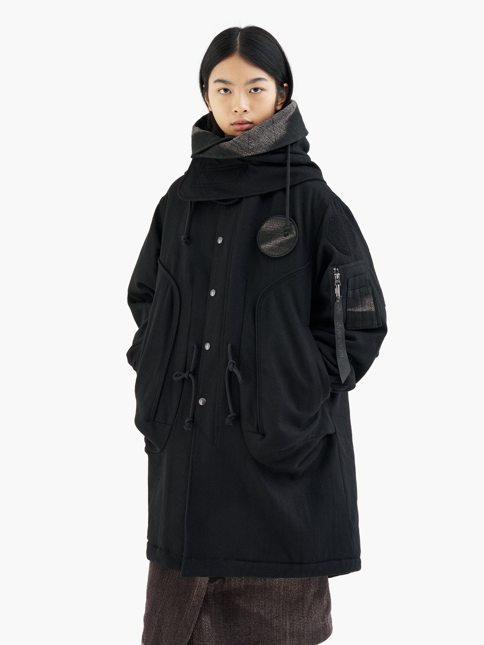ALPHA X JIYONGKIM SUN-BLEACHED FISHTAIL COAT COLLAB Alpha Industries 