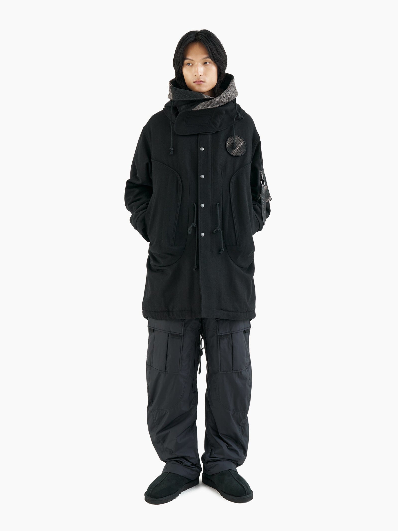 ALPHA X JIYONGKIM SUN-BLEACHED FISHTAIL COAT COLLAB Alpha Industries 