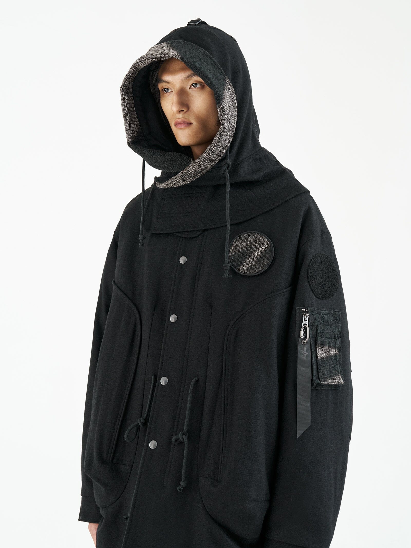 ALPHA X JIYONGKIM SUN-BLEACHED FISHTAIL COAT COLLAB Alpha Industries 