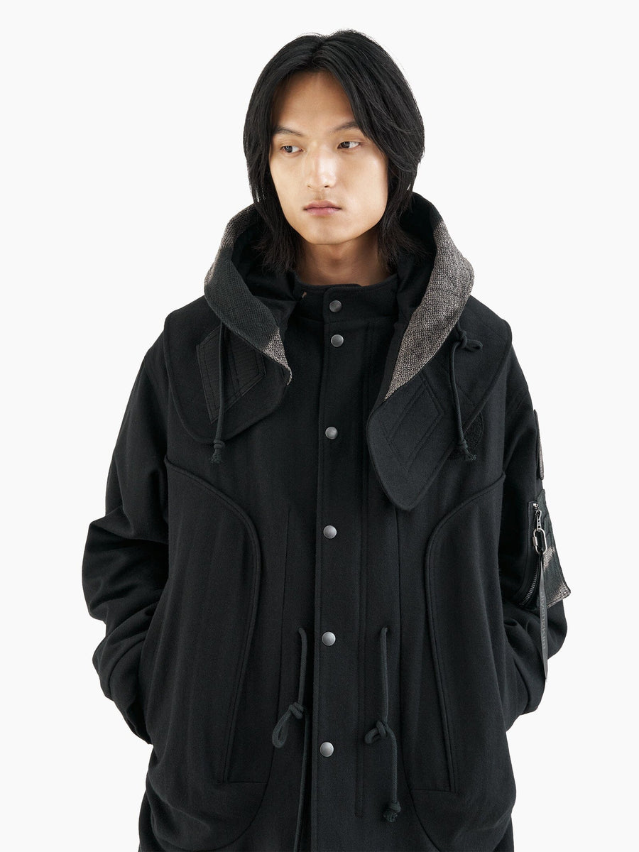 ALPHA X JIYONGKIM SUN-BLEACHED FISHTAIL COAT COLLAB Alpha Industries 