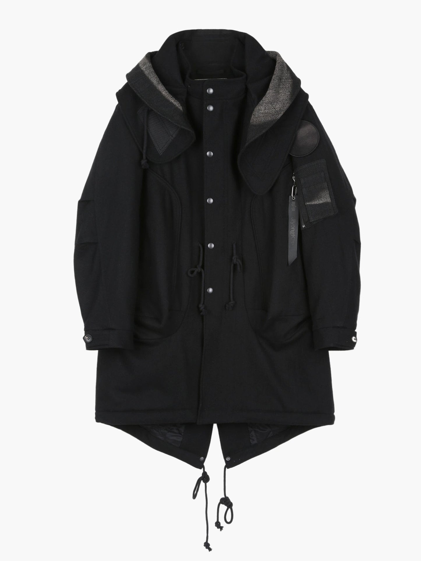 ALPHA X JIYONGKIM SUN-BLEACHED FISHTAIL COAT COLLAB Alpha Industries BLACK S 