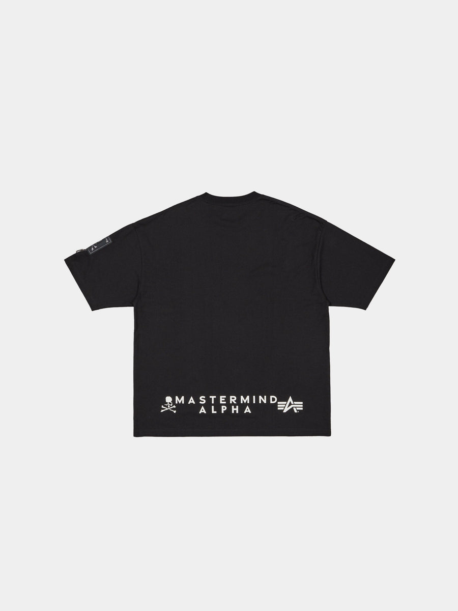 ALPHA X MASTERMIND GRAPHIC LOGO TEE COLLAB Alpha Industries 