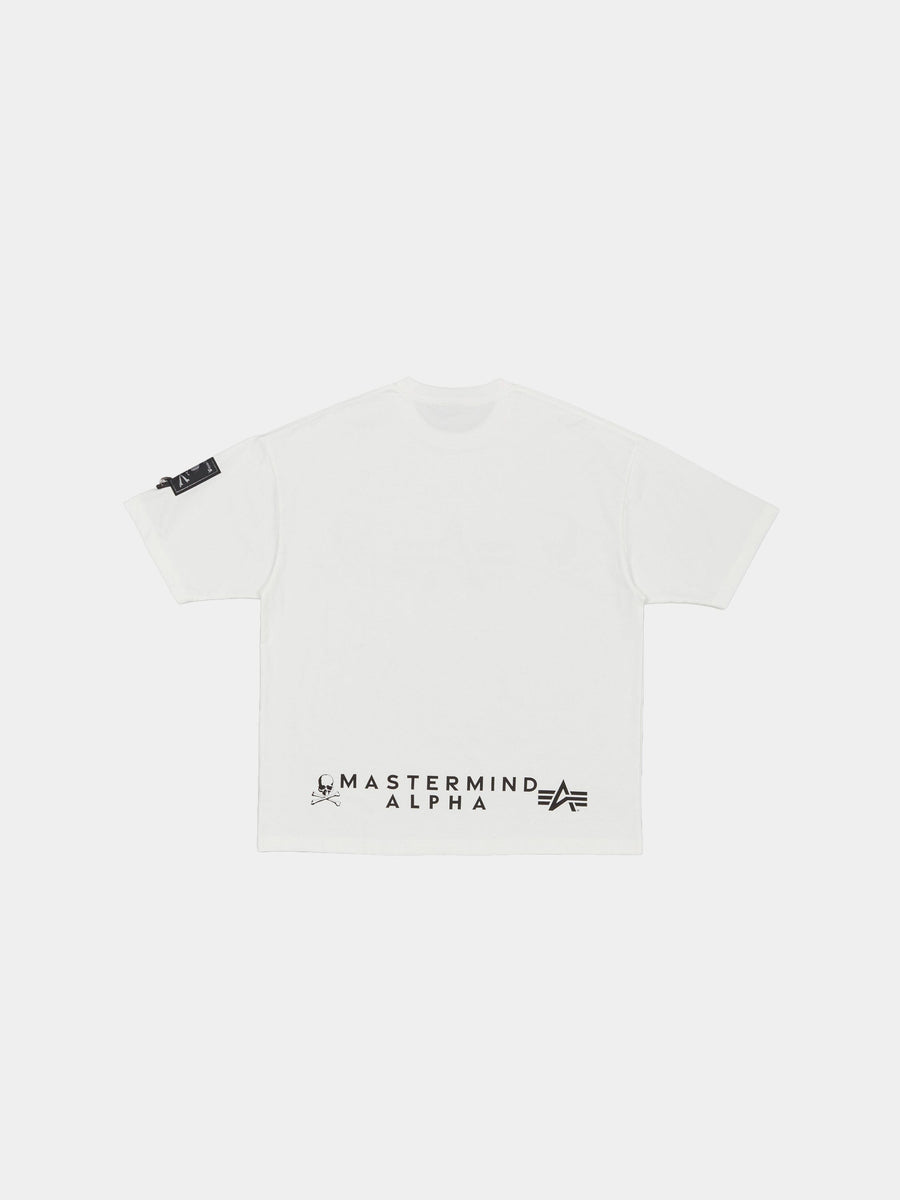 ALPHA X MASTERMIND GRAPHIC LOGO TEE COLLAB Alpha Industries 