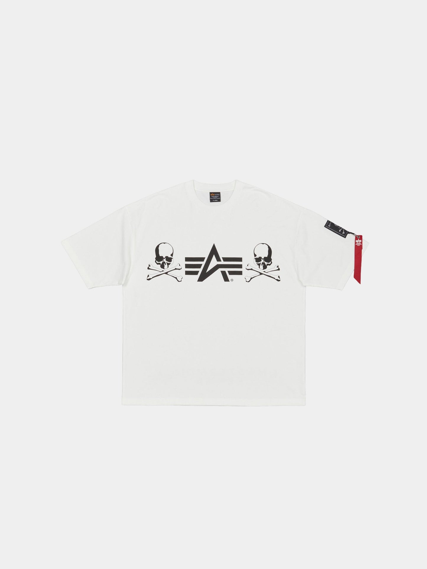 ALPHA X MASTERMIND GRAPHIC LOGO TEE COLLAB Alpha Industries WHITE S 
