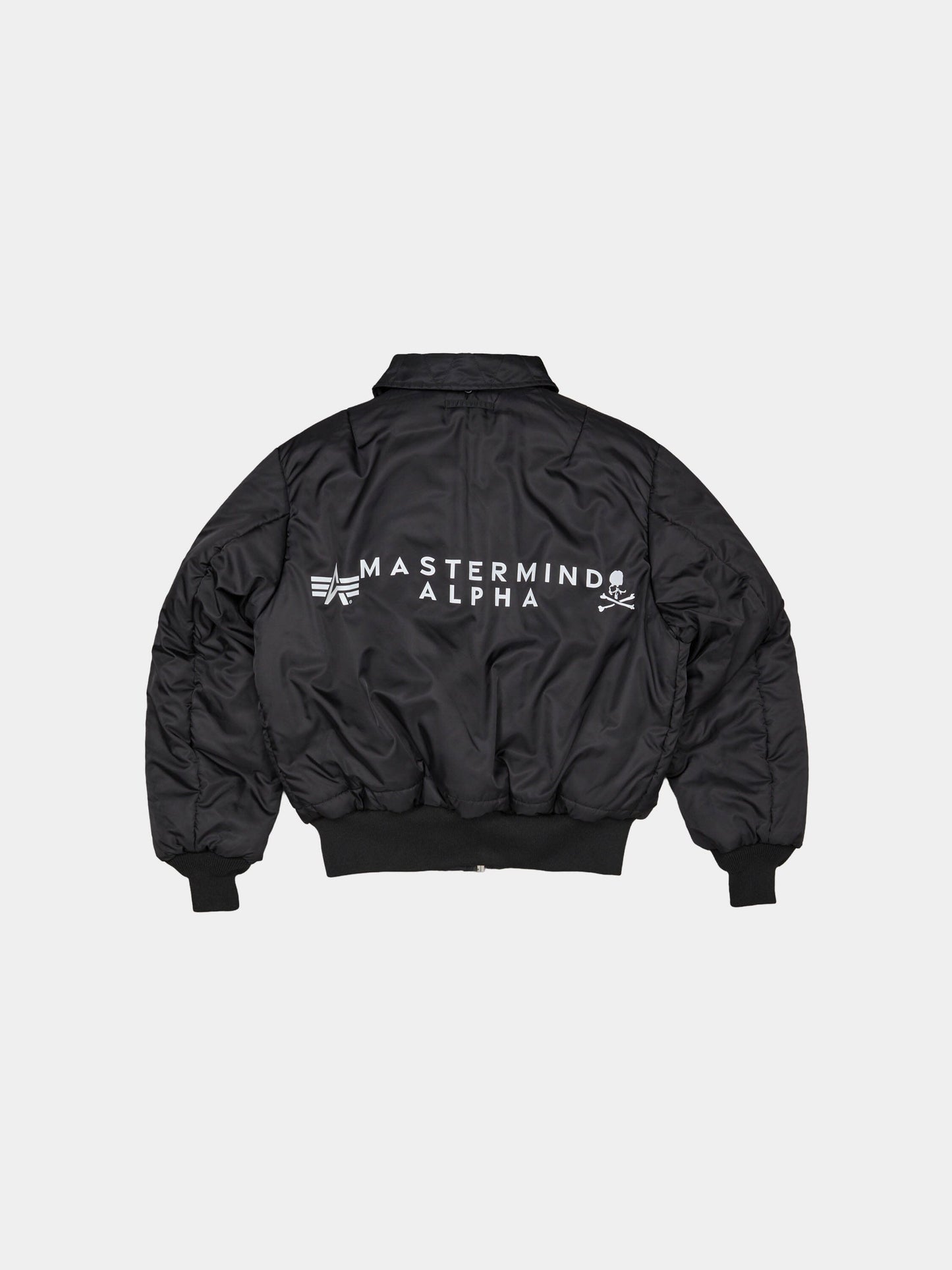 ALPHA X MASTERMIND REVERSIBLE FAUX MOUTON B-15 FLIGHT JACKET COLLAB Alpha Industries 