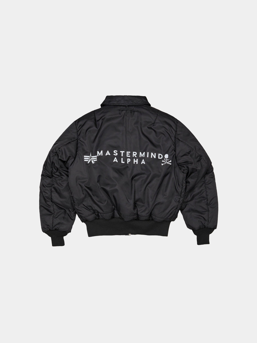 ALPHA X MASTERMIND REVERSIBLE FAUX MOUTON B-15 FLIGHT JACKET COLLAB Alpha Industries 
