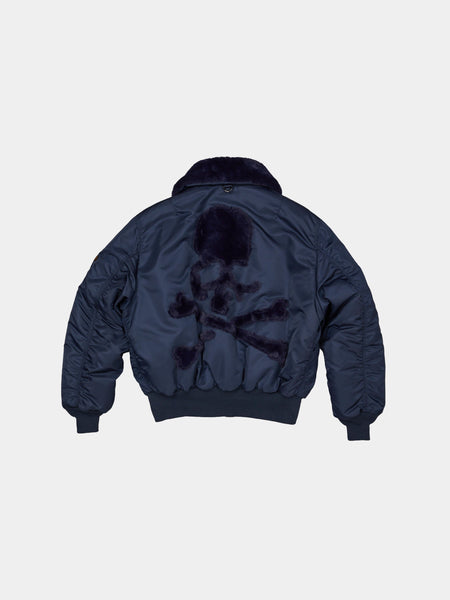 Alpha X mastermind Reversible Faux Mouton B-15 Flight Jacket