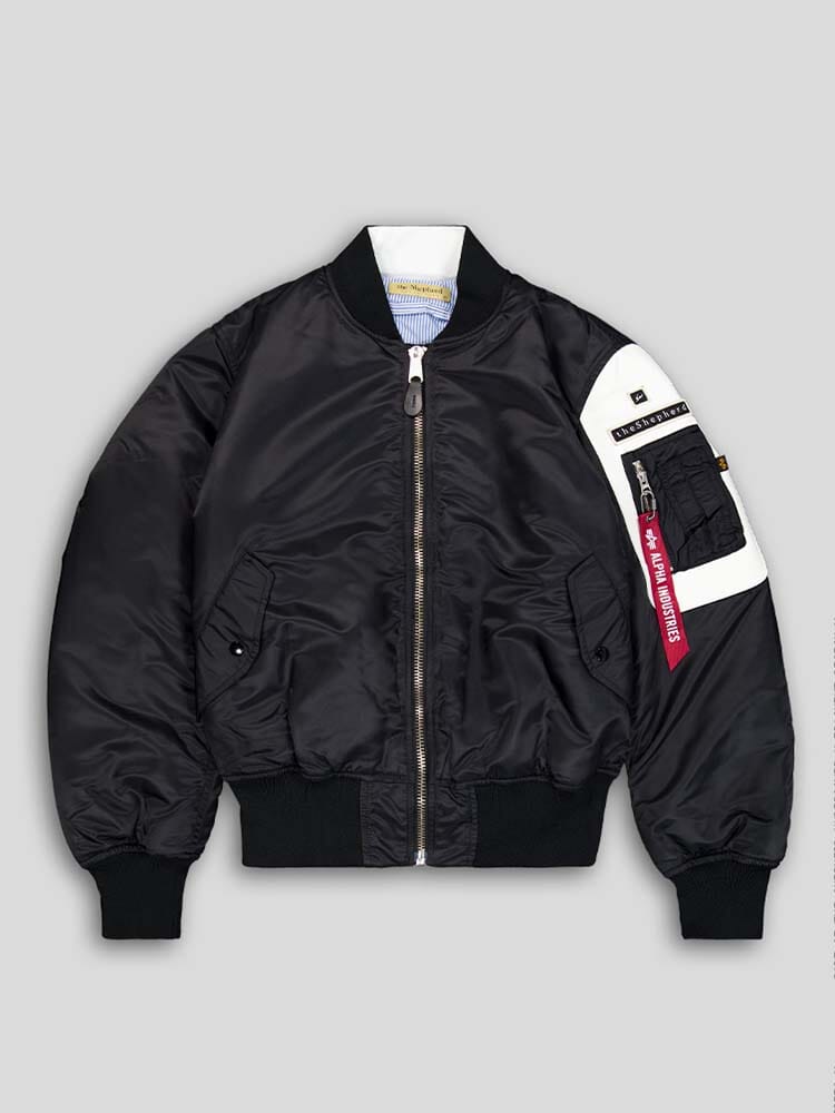 ALPHA X UNDERCOVER THE SHEPHERD MA-1 BOMBER JACKET OUTERWEAR Alpha Industries BLACK XS 