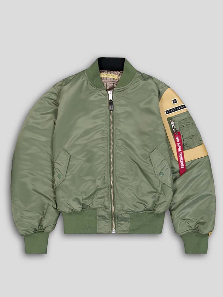 ALPHA X UNDERCOVER THE SHEPHERD MA-1 BOMBER JACKET OUTERWEAR Alpha Industries GREEN XS 