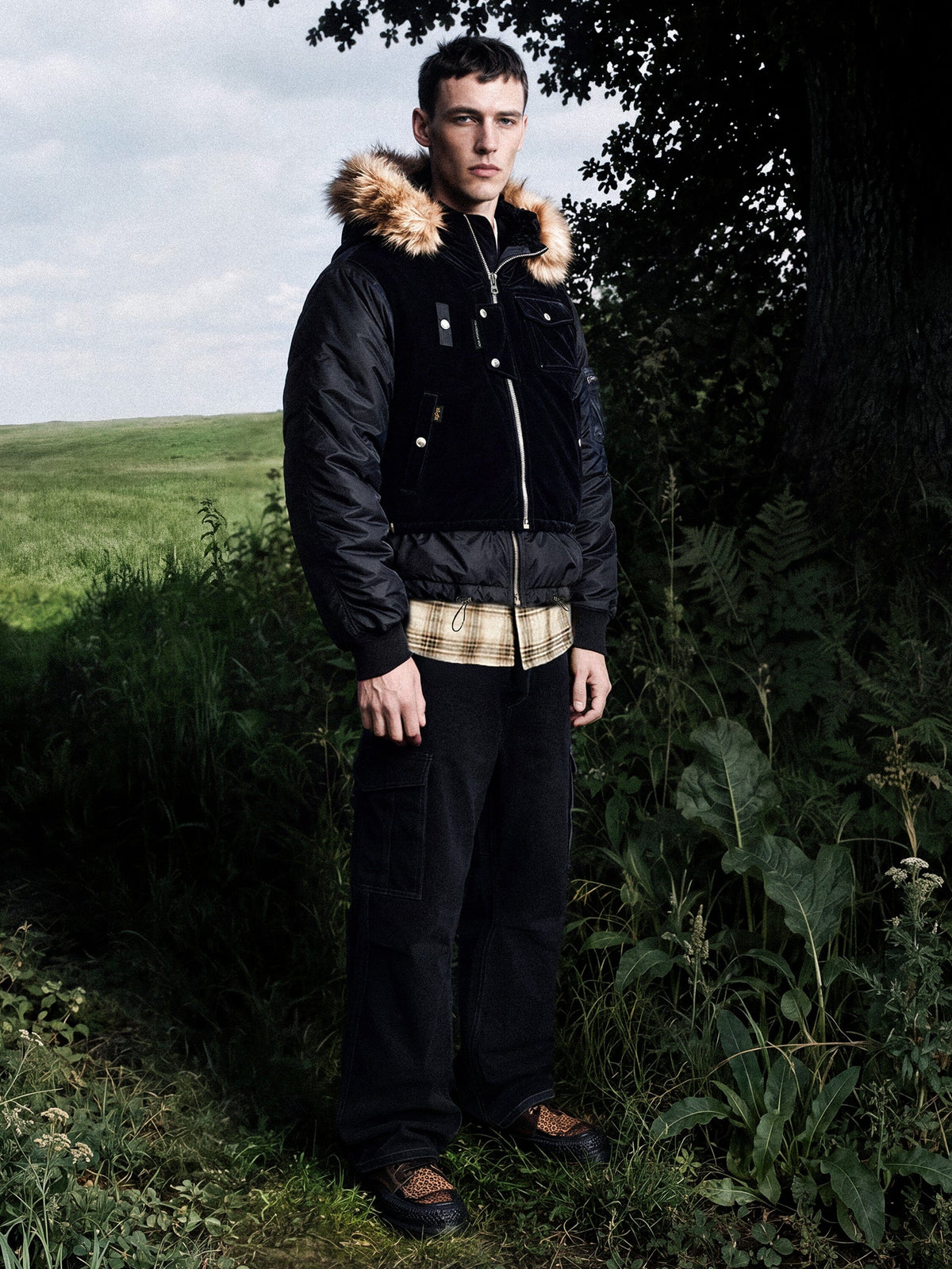 ANDERSSON BELL X ALPHA VEST LAYERED N-2B PARKA OUTERWEAR COLLAB 