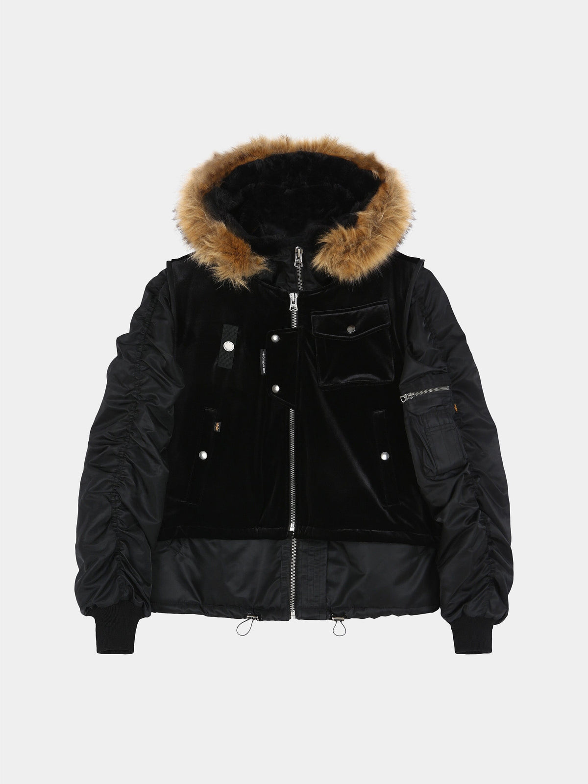 ANDERSSON BELL X ALPHA VEST LAYERED N-2B PARKA OUTERWEAR COLLAB BLACK S 