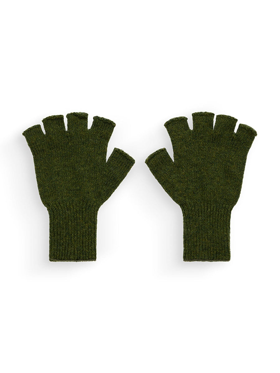 Alpha Industries Anon X Alpha F/L Gloves, dark green, featuring MA-1 material.