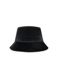 Anon X Alpha Nylon Satin Hat by Alpha Industries, black, recycled nylon satin, bucket hat.