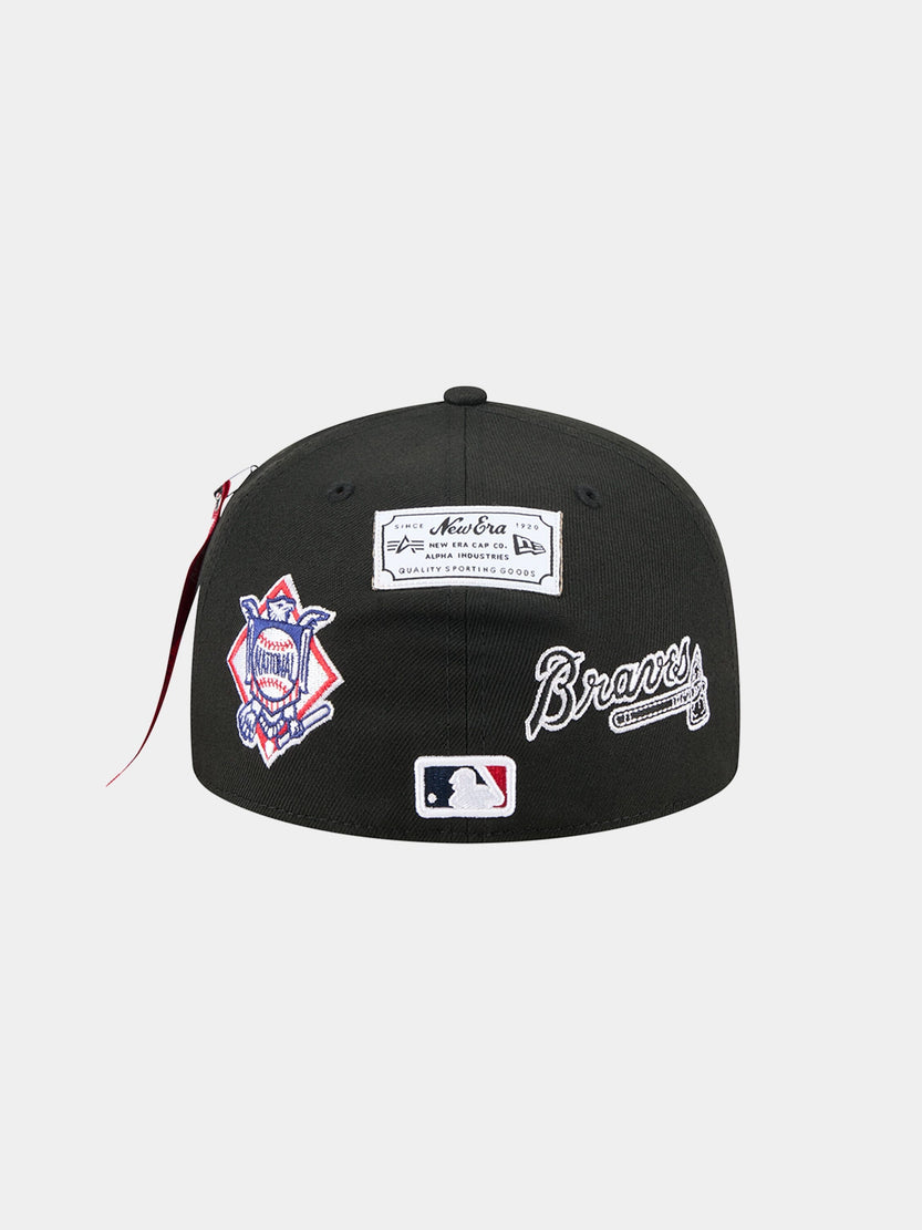 ATLANTA BRAVES X ALPHA X NEW ERA 59FIFTY FITTED CAP HAT NEW ERA 