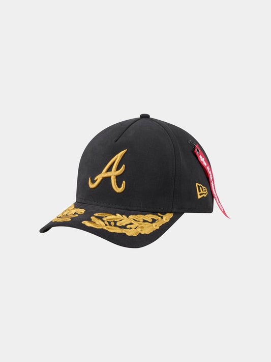 ATLANTA BRAVES X ALPHA X NEW ERA 940 MC CAP ACCESSORY Alpha Industries BLACK O/S 