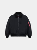 B-15 RELAXED FIT FLIGHT JACKET (OXFORD SC) - BLACK