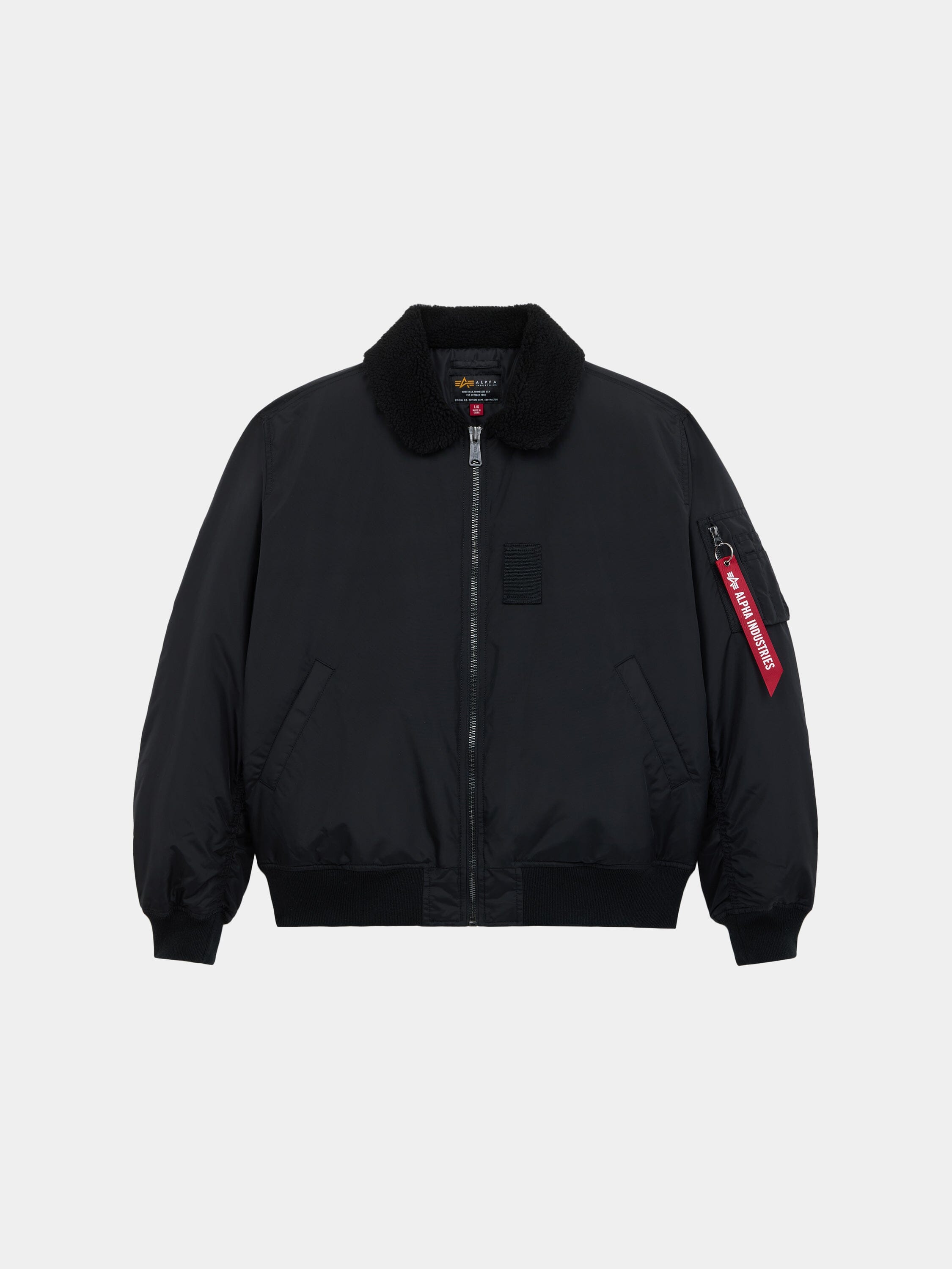 B-15 RELAXED FIT FLIGHT JACKET (OXFORD SC) - BLACK
