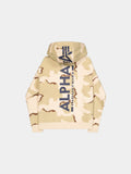 BACKPRINT CAMO HOODIE SWEATS Alpha Industries DESERT CAMO XS 